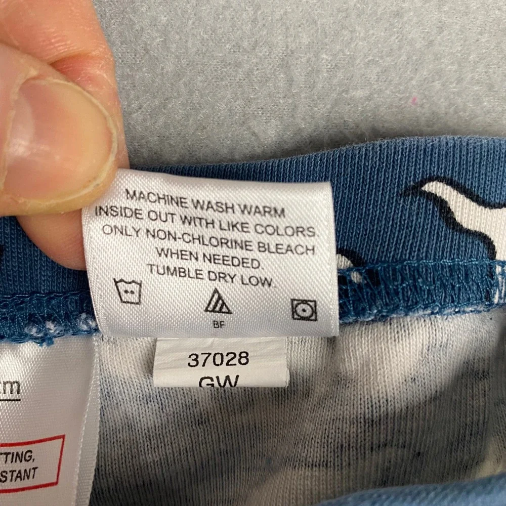 Hanna Andersson Pajama‎ Pants Kids Size 5 Blue Ghost Print Organic Cotton